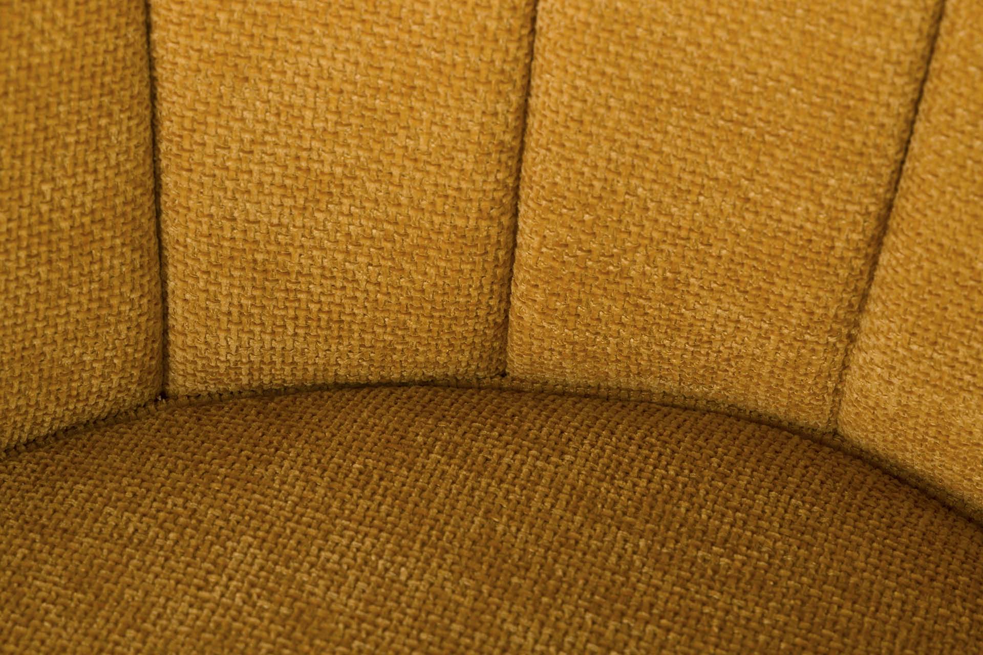 YELLOW CHENILLE ARMCHAIR 70x72x80 CM