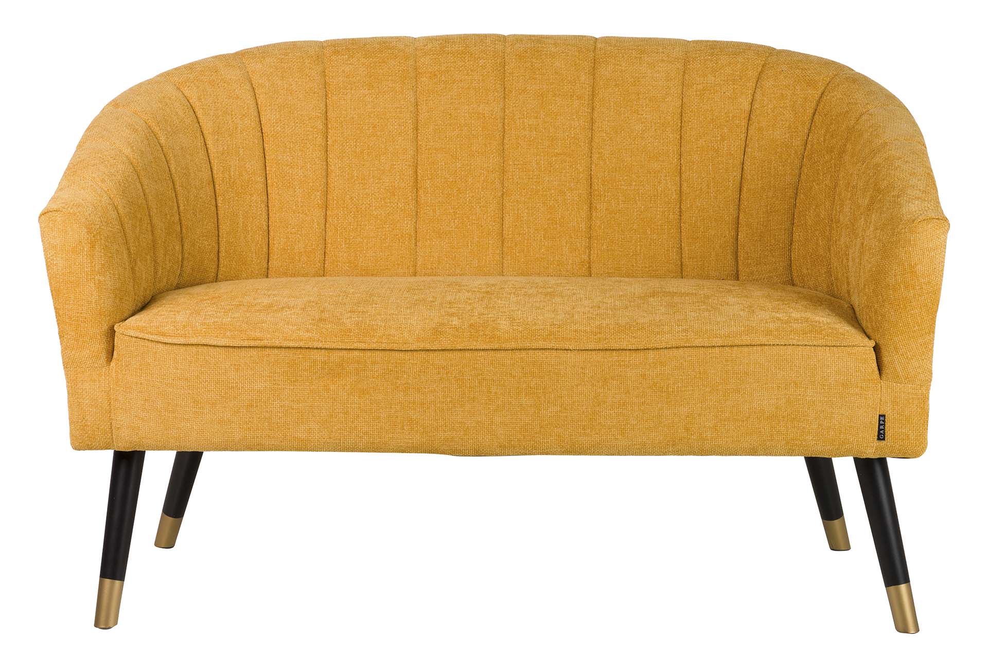 SOFA CHENILLA AMARILLO 129x72x80 CM