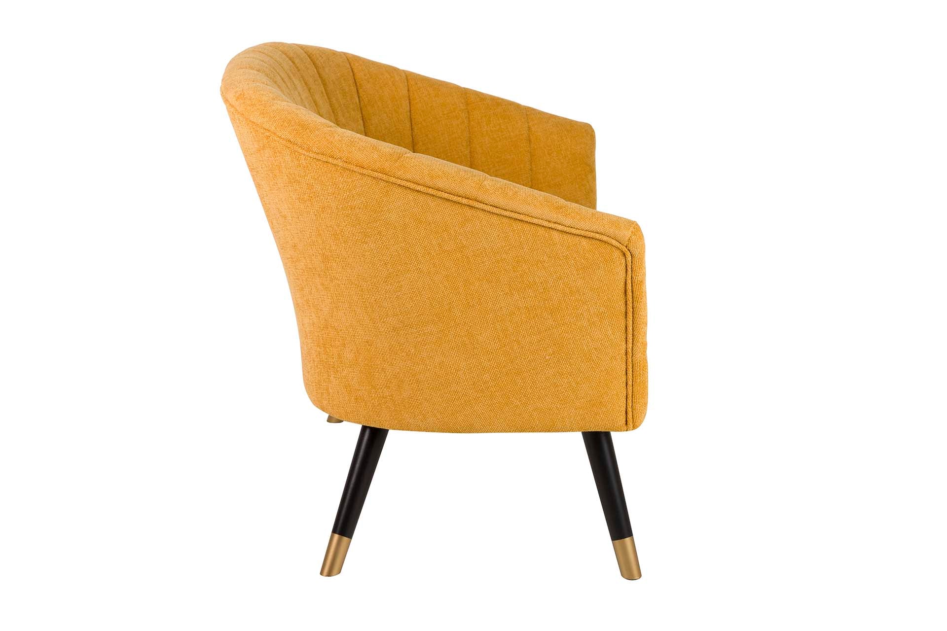 YELLOW CHENILLE SOFA 129x72x80 CM