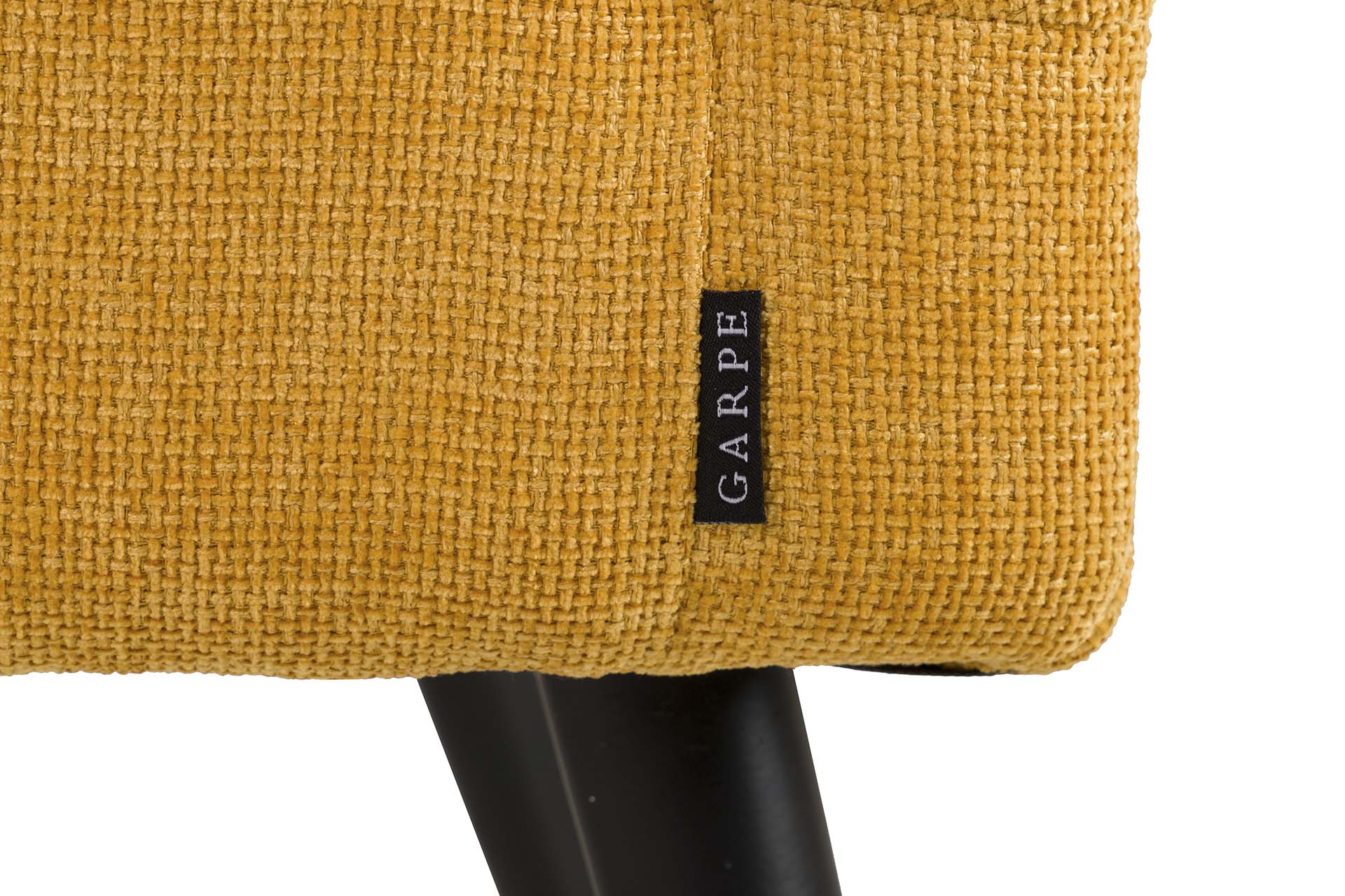 YELLOW CHENILLE SOFA 129x72x80 CM