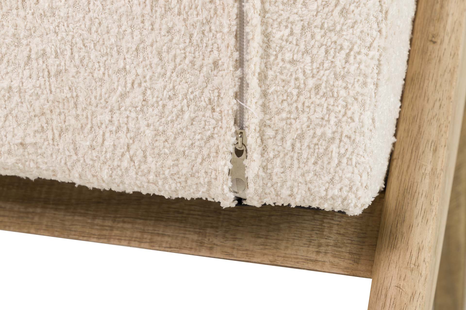 SILLON BOUCLE BLANCO 74x76x85 CM