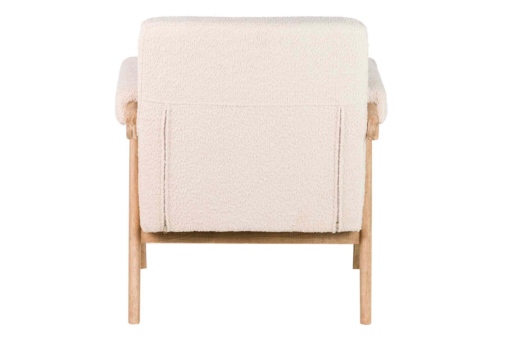 SILLON BOUCLE BLANCO 74x76x85 CM