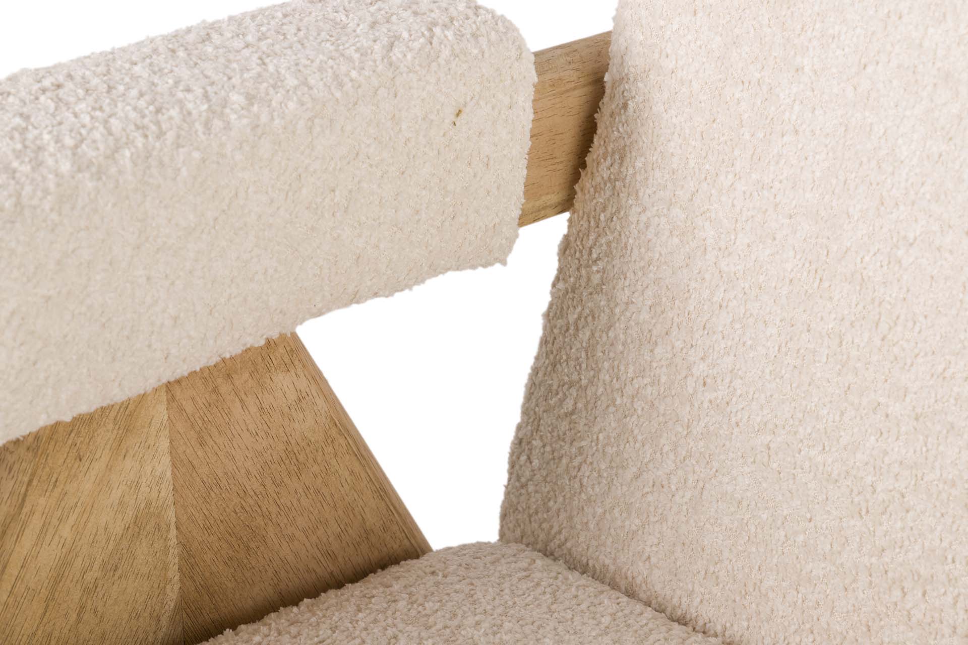 SILLON BOUCLE BLANCO 74x76x85 CM