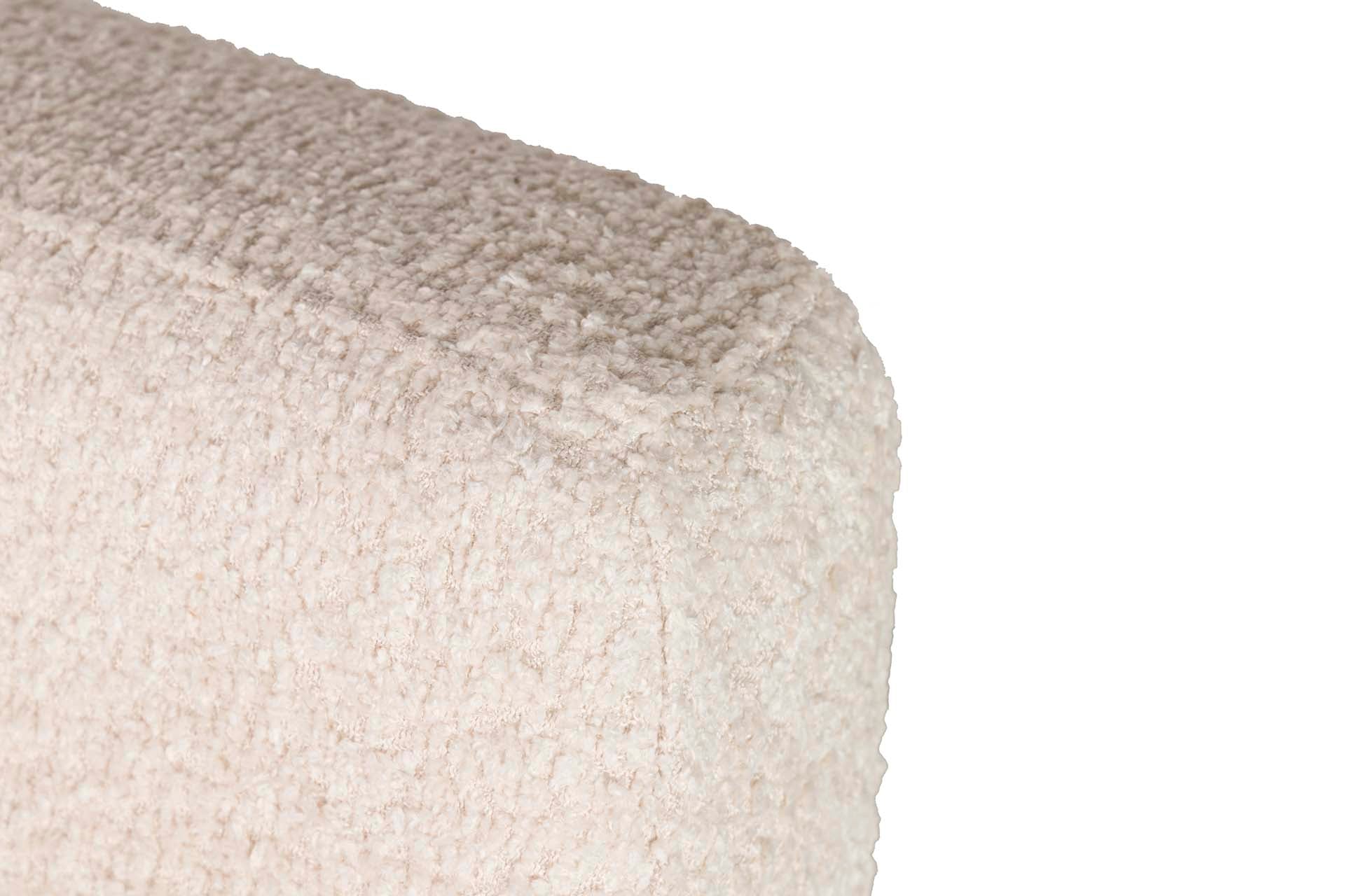 WHITE BOUCLE SOFA 134x76x85 CM