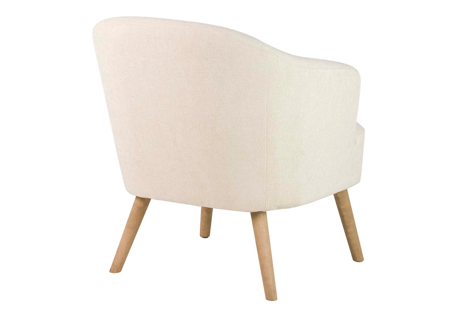 BEIGE CHENILLE ARMCHAIR 71x72x79 CM