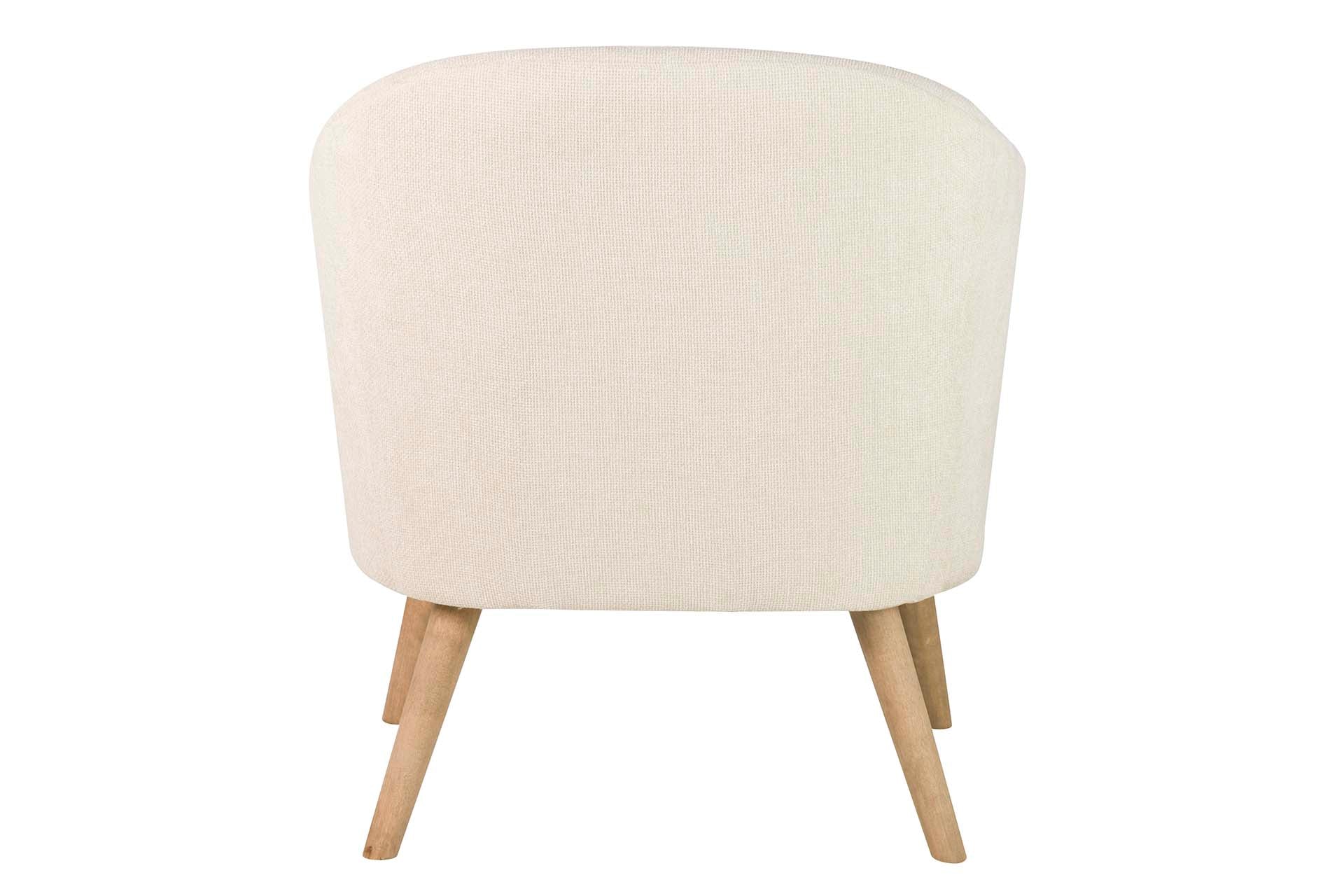 BEIGE CHENILLE ARMCHAIR 71x72x79 CM