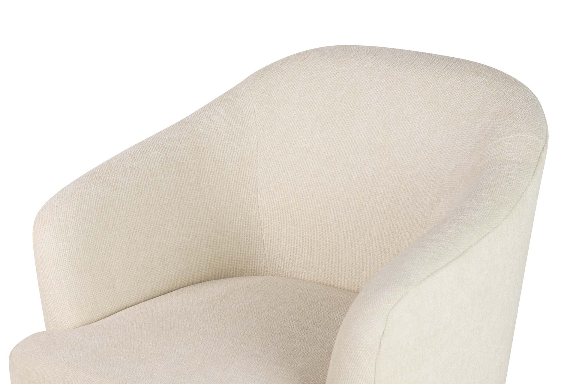BEIGE CHENILLE ARMCHAIR 71x72x79 CM