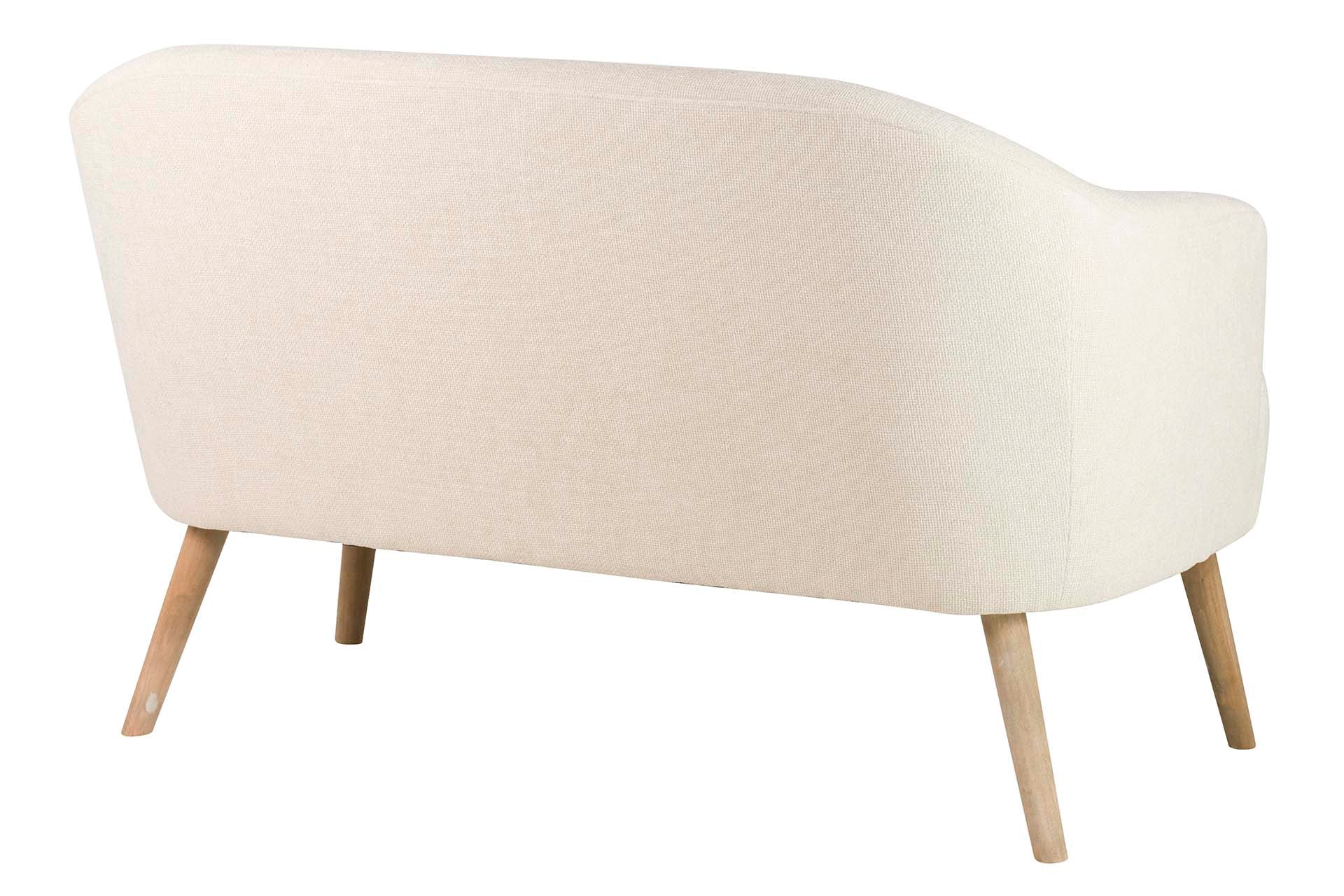 BEIGE CHENILLE SOFA 131x72x79 CM