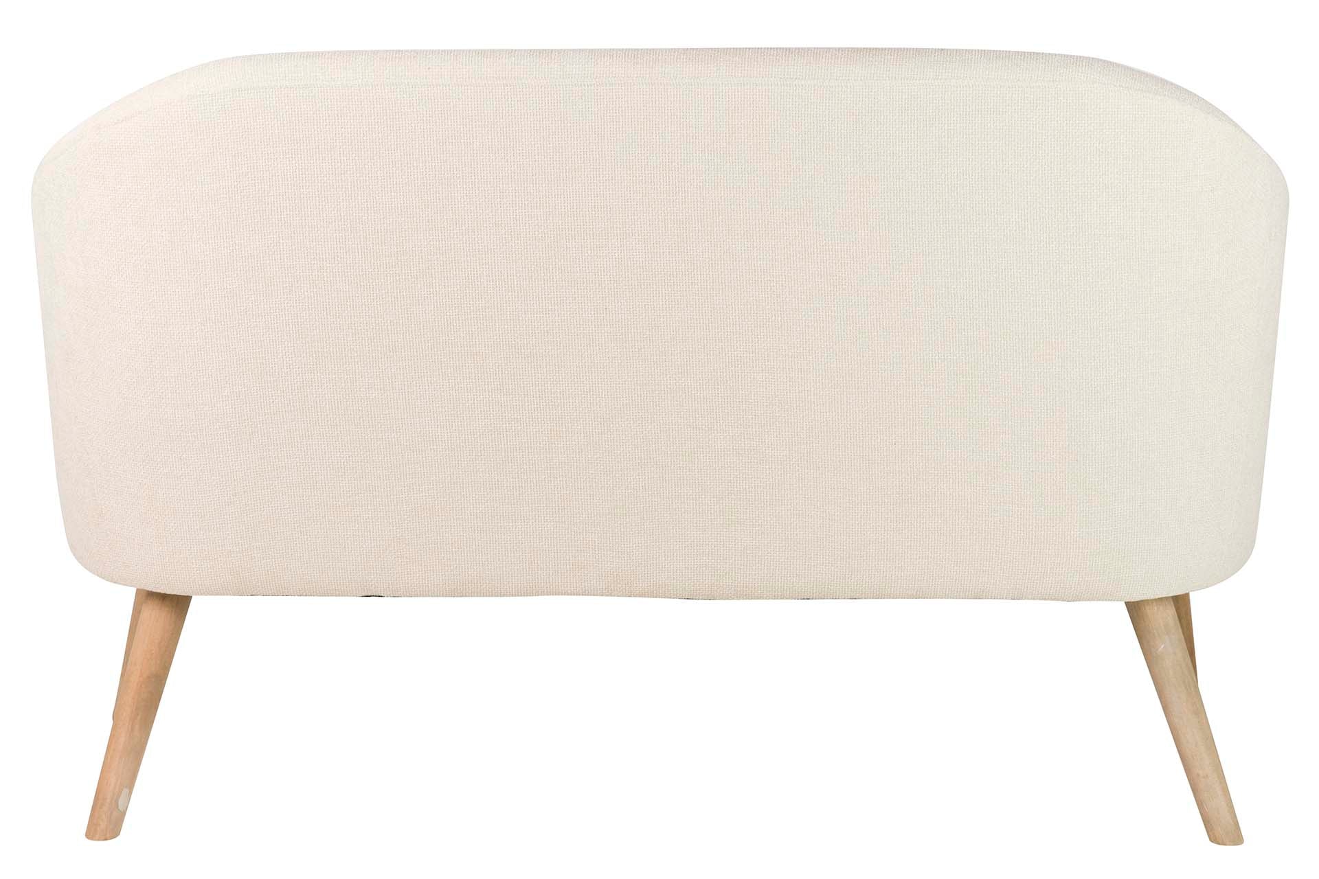 BEIGE CHENILLE SOFA 131x72x79 CM