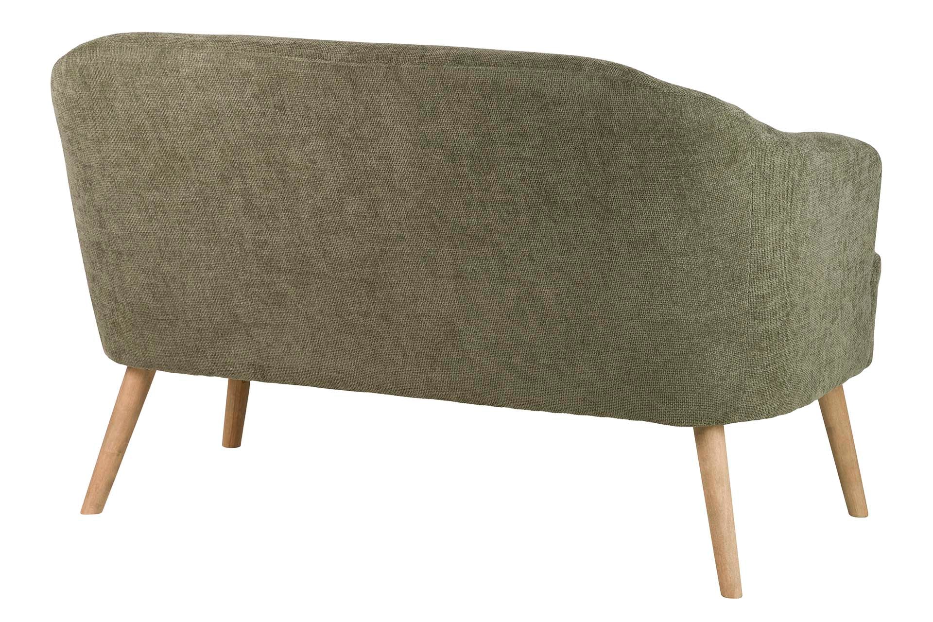 SOFA CHENILLA VERDE 131x72x79 CM