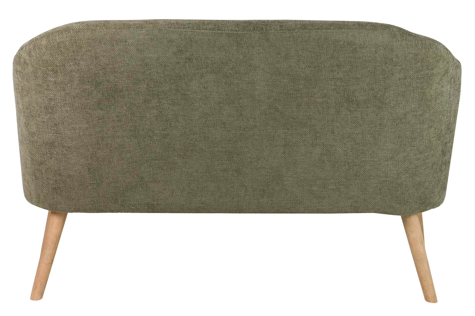 SOFA CHENILLA VERDE 131x72x79 CM