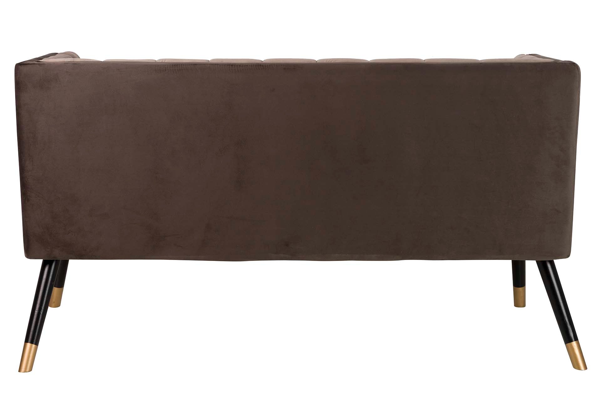 SOFA VELVET MARRON 130x70x74 CM