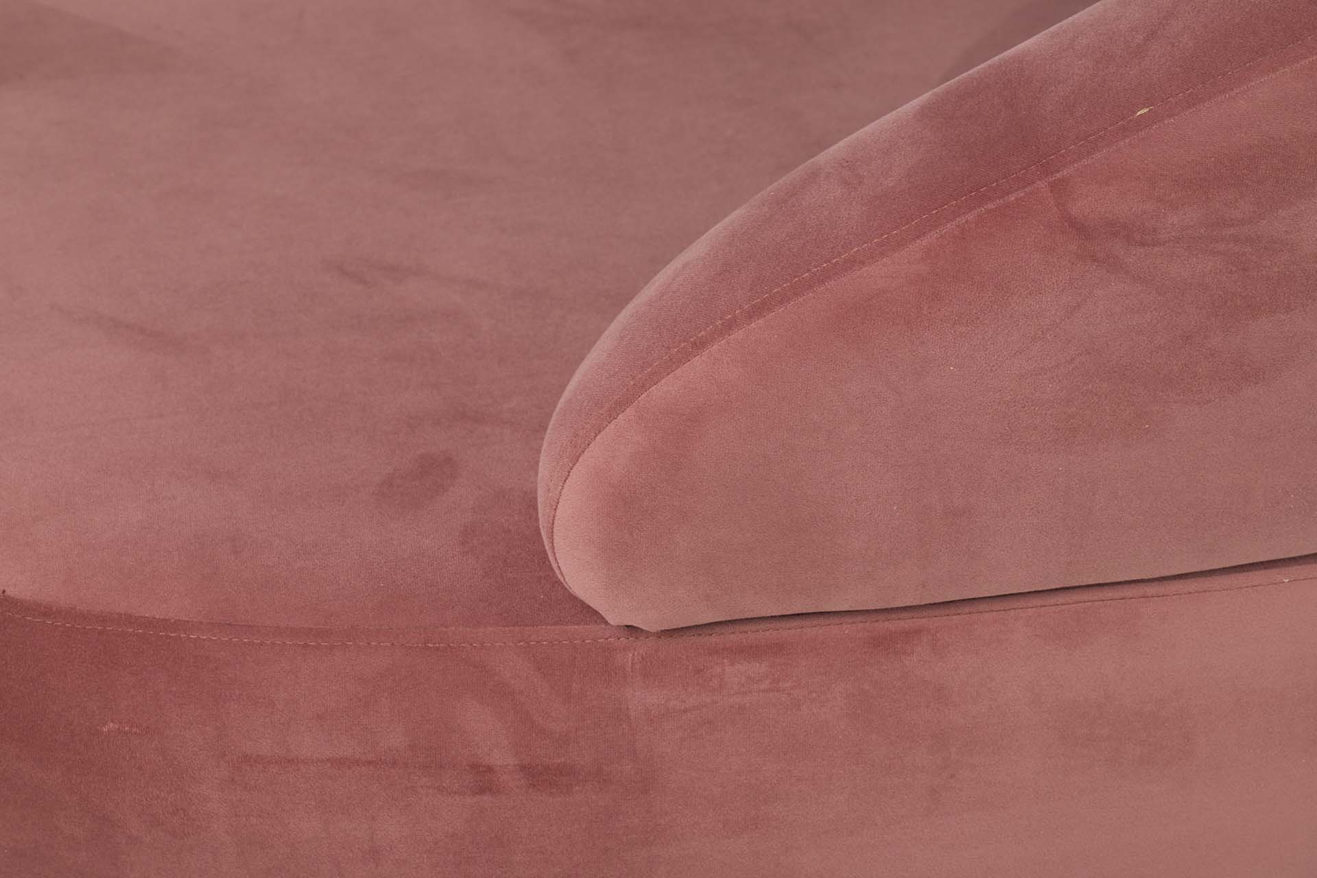 Pink Velvet Sofa 195x84x76 cm
