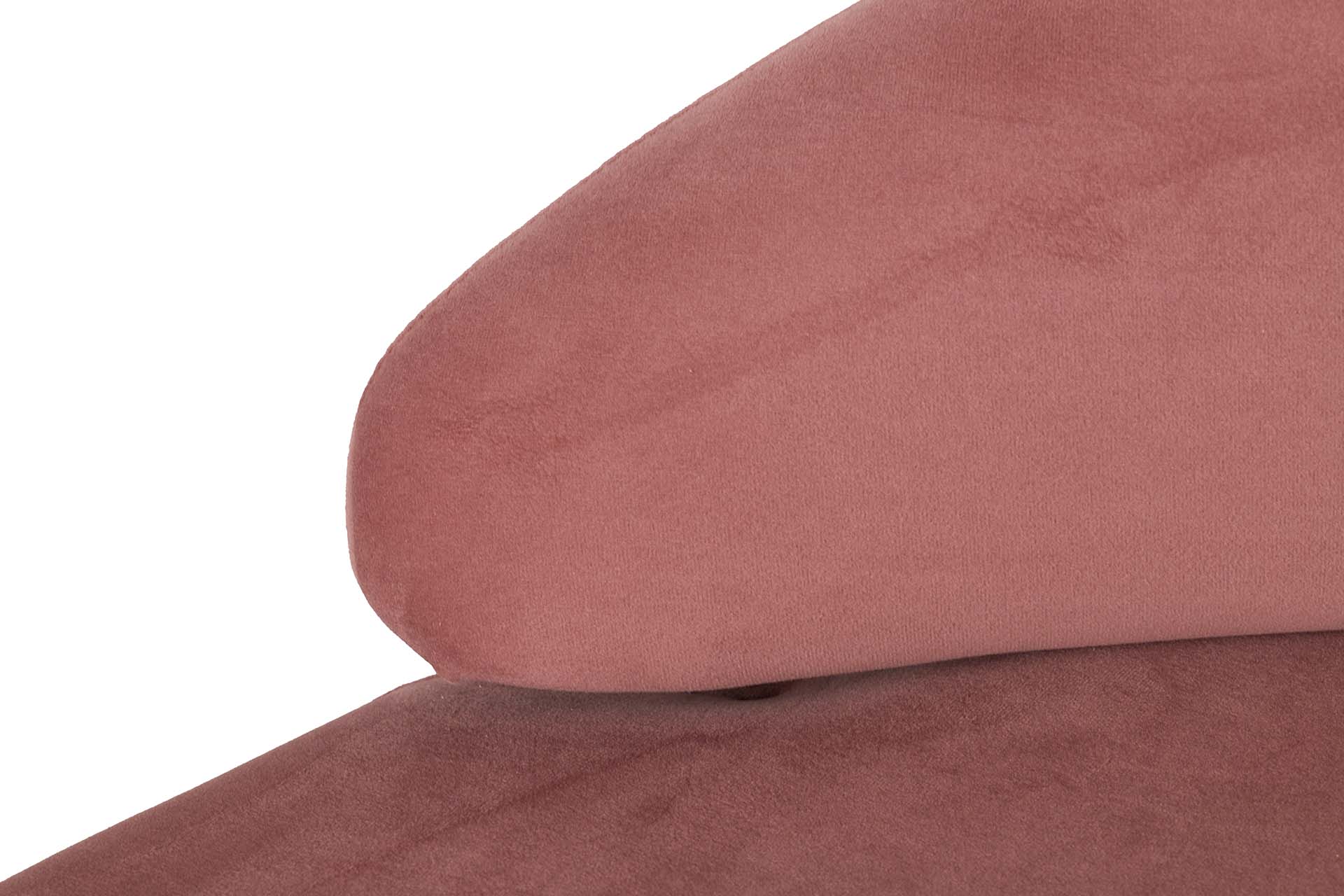 Pink Velvet Sofa 195x84x76 cm