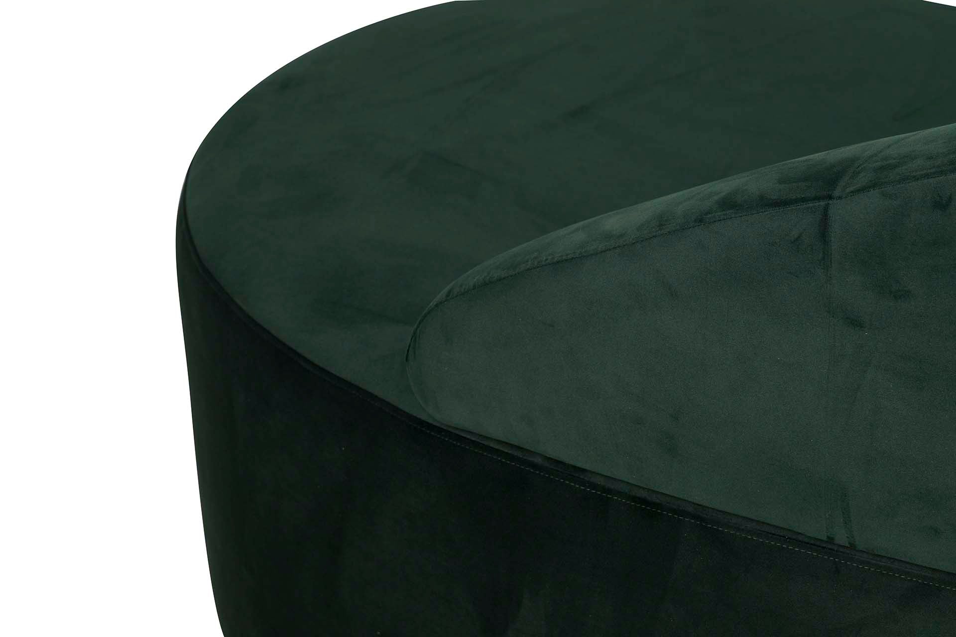 SOFA VELVET VERDE 195x84x76 CM