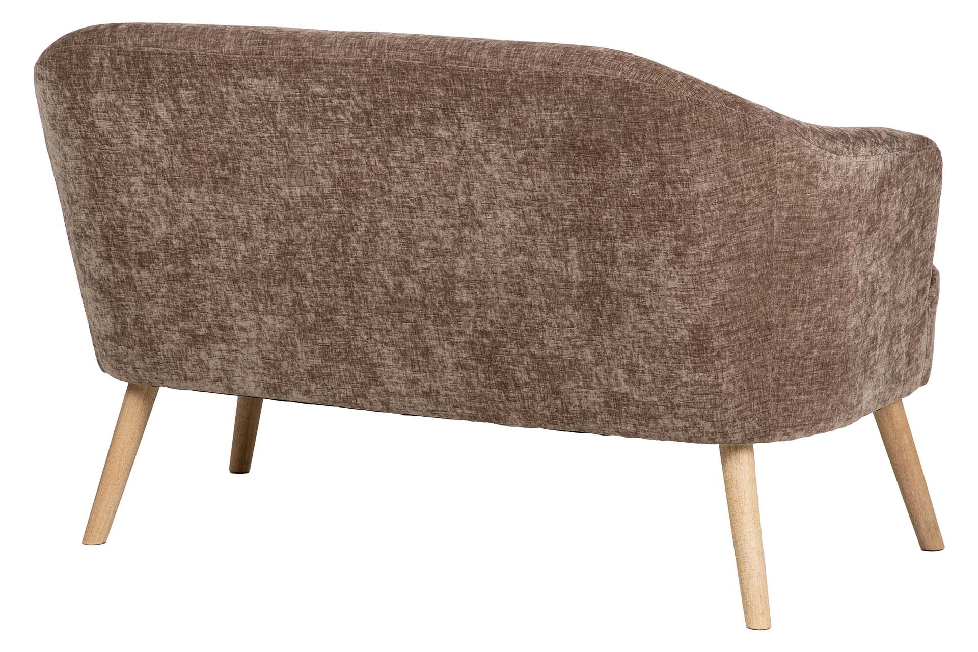 SOFA VELVET MARRON 131x72x79 CM