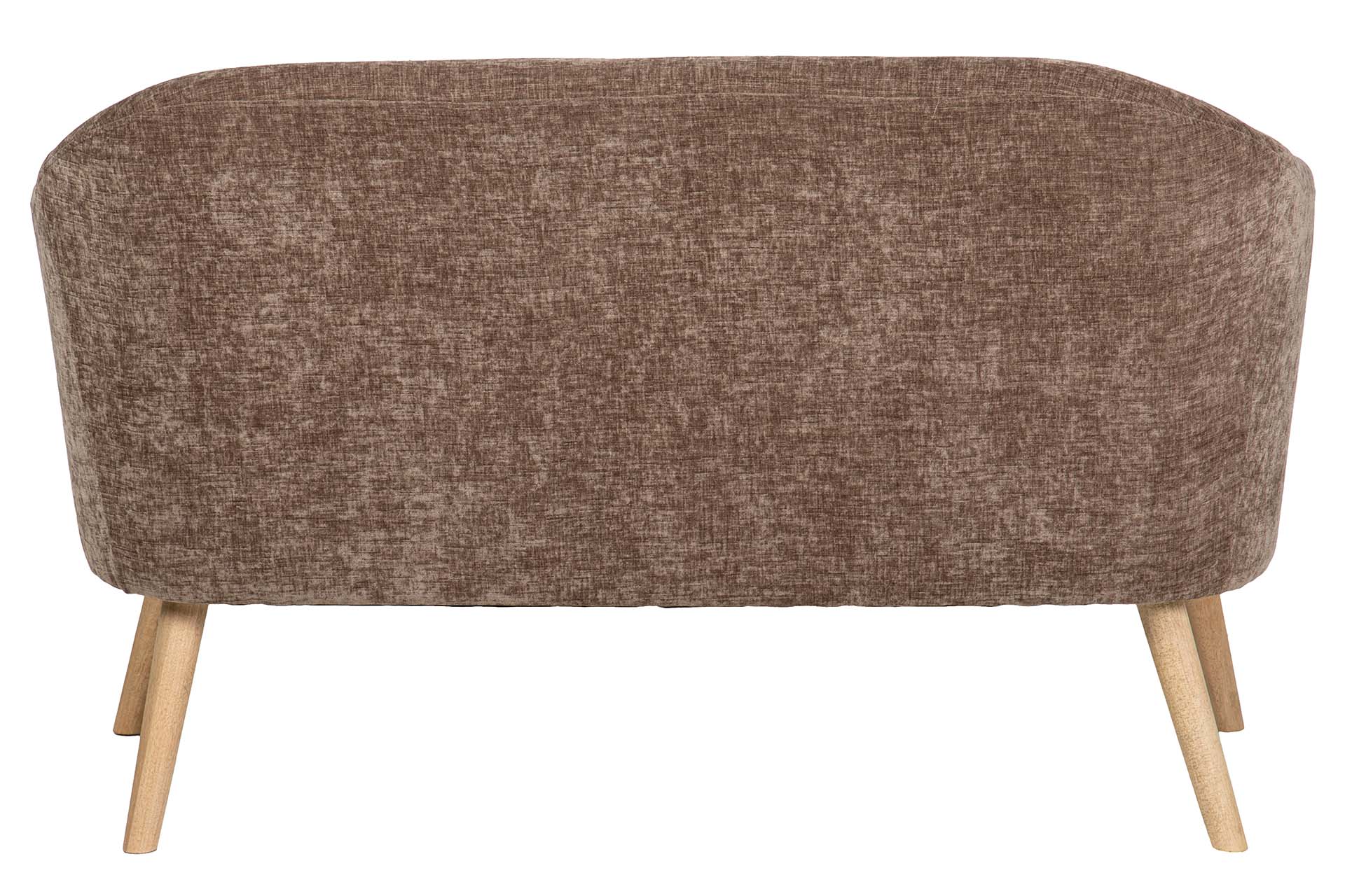 SOFA VELVET MARRON 131x72x79 CM