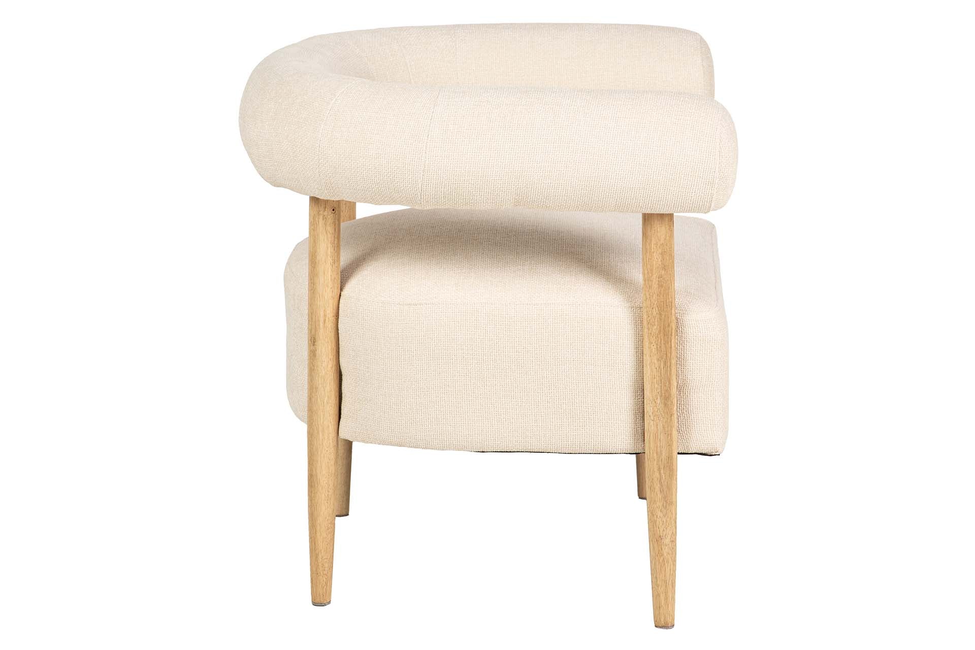 SILLON CHENILLA BLANCO 82x67x70 CM