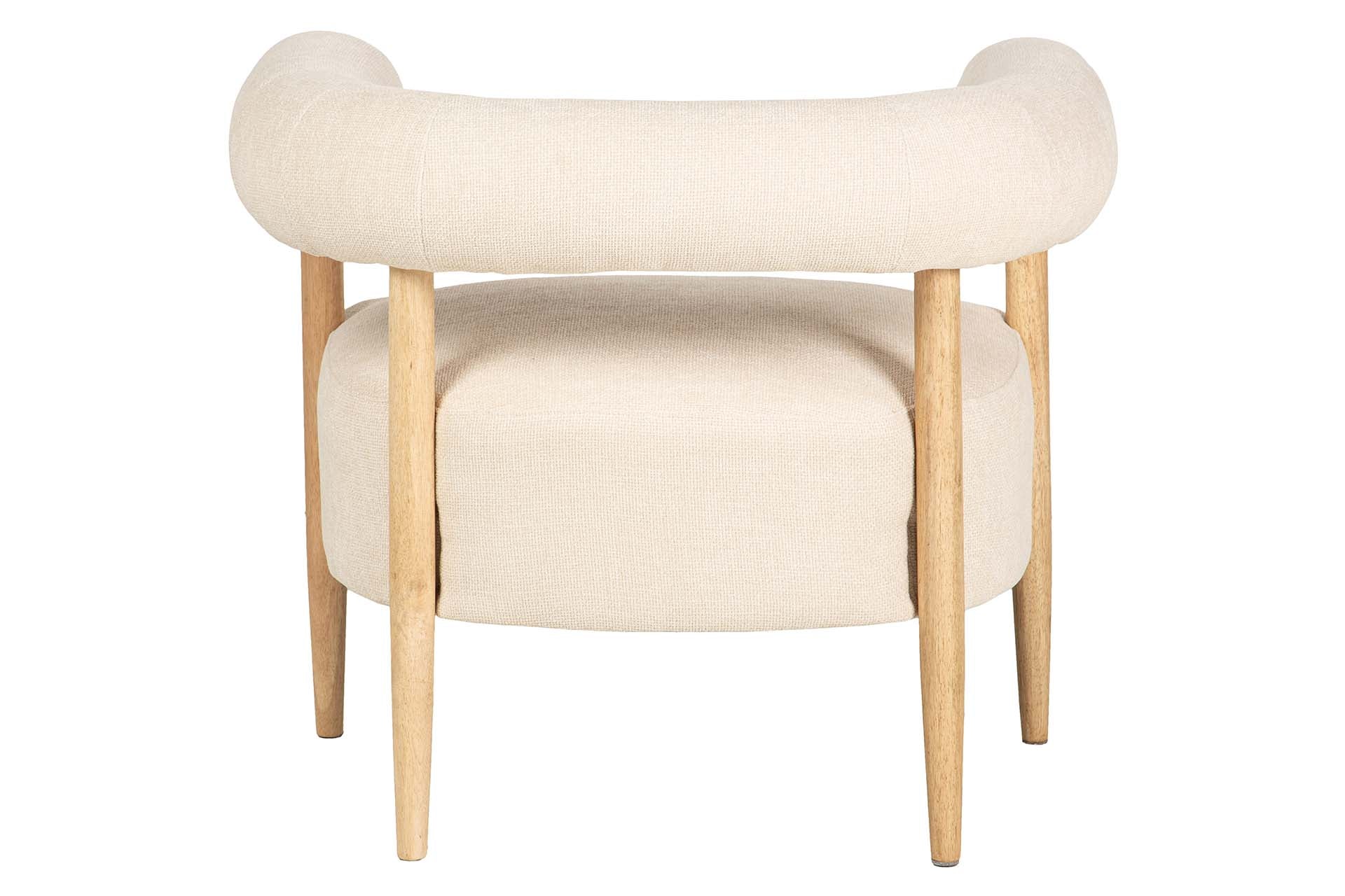 SILLON CHENILLA BLANCO 82x67x70 CM