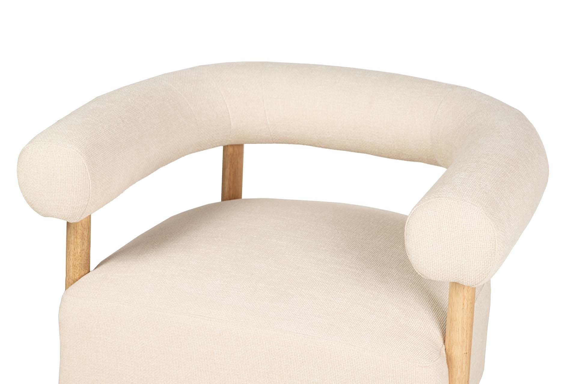SILLON CHENILLA BLANCO 82x67x70 CM