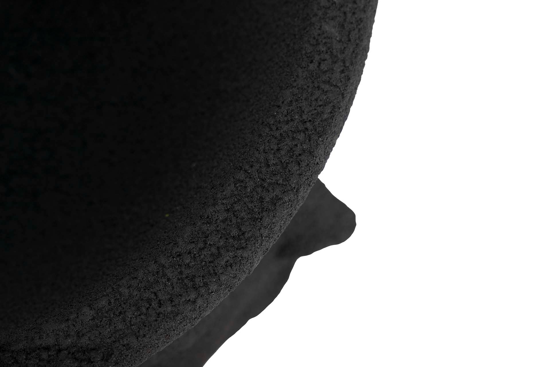 POTE DE POLIRESINA BLACK FACES 49x49x62 CM