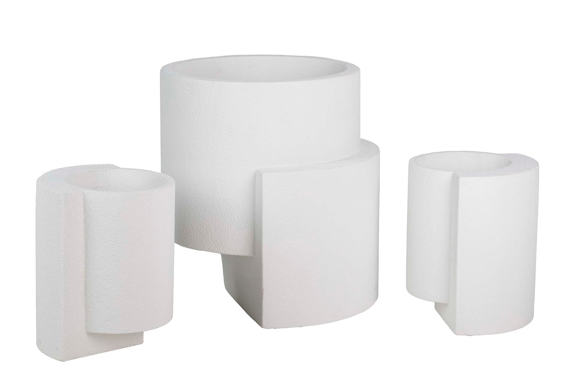 CONJUNTO DE 3 VASOS DE POLIRESINA 100x47x51 CM