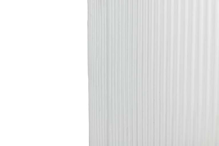 VASO DE FLORES DE POLIRESINA BRANCA 46x46x121 CM