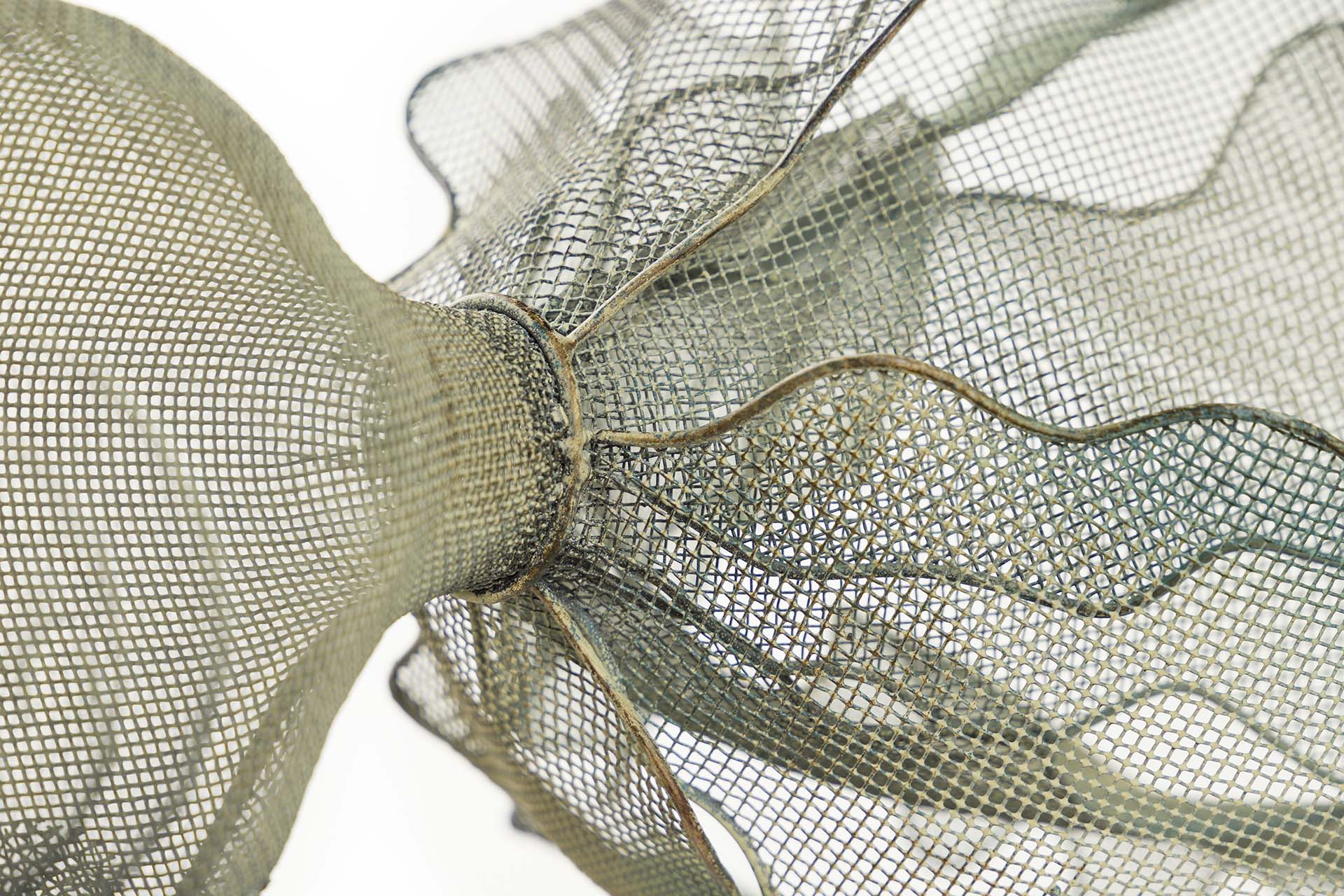 BLUE METAL FISH FIGURE 98x77x62 CM