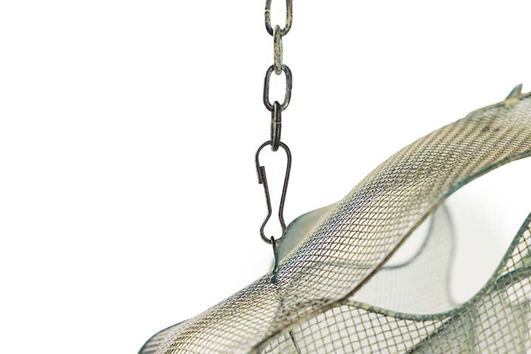 BLUE METAL FISH FIGURE 98x77x62 CM