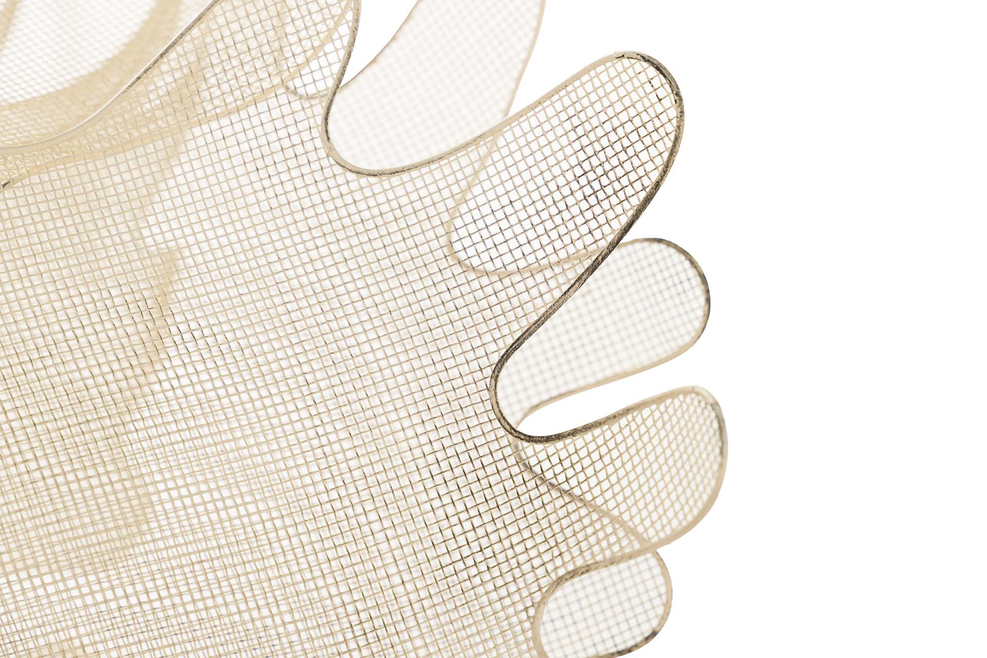 White Metal Hanging Fish Figurine 73x53x46 cm