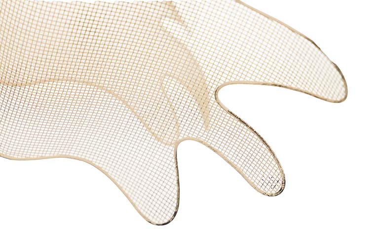 White Metal Hanging Fish Figurine 49x42x42 cm