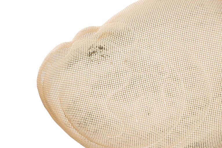 White Metal Hanging Fish Figurine 49x42x42 cm