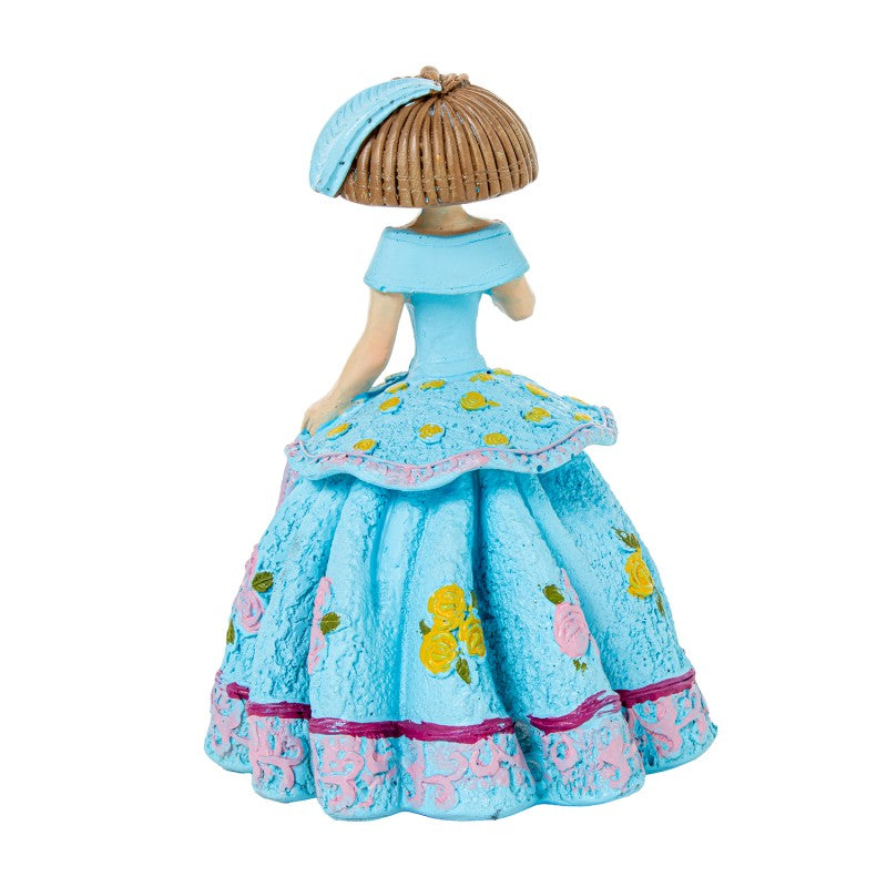 Figura Resina Menina Celeste