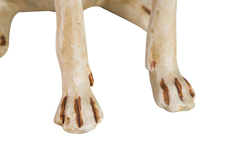 BEIGE RESIN LABRADOR DOG FIGURE 20x29x40 CM