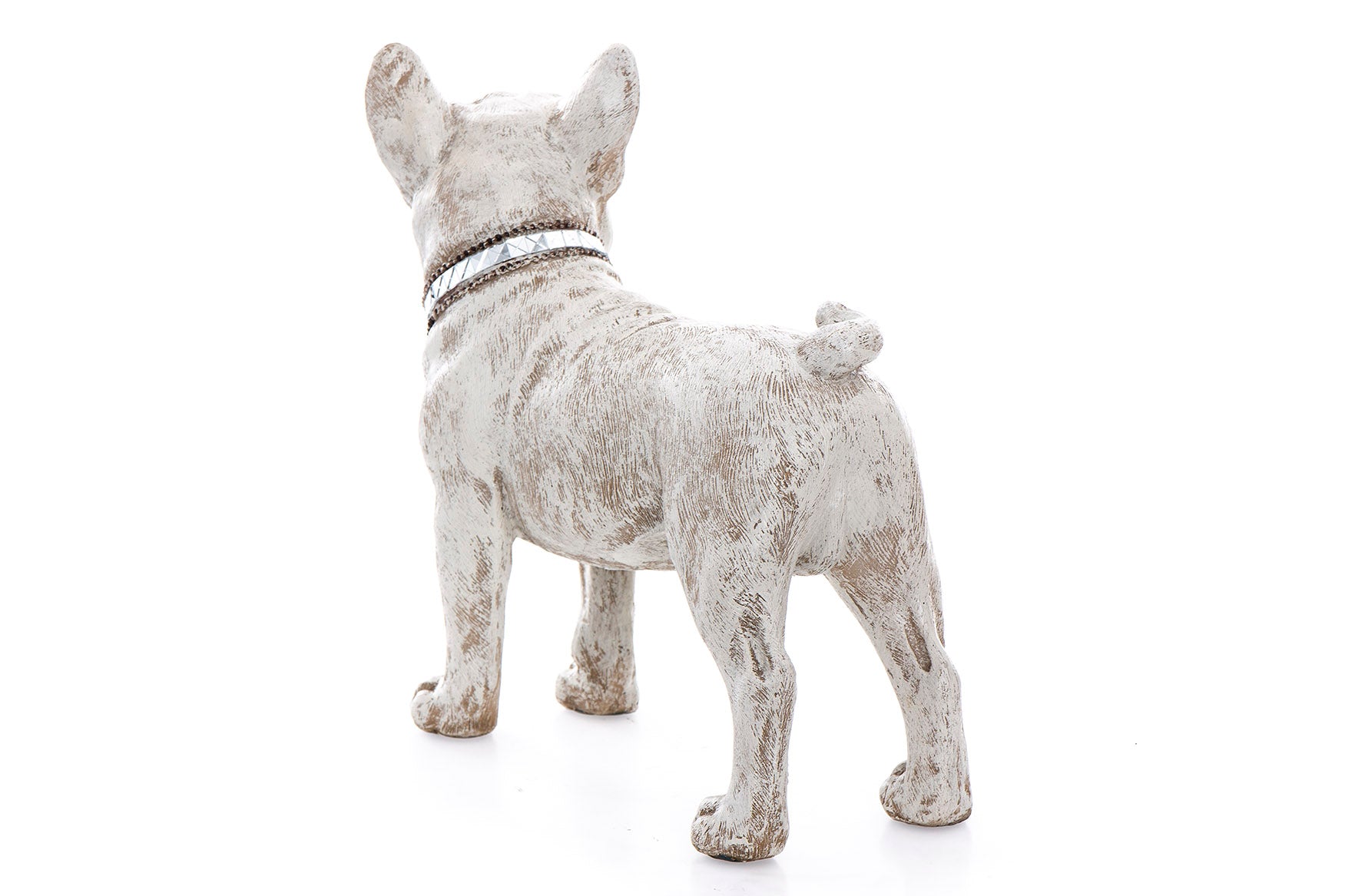 FIGURA DE RESINA DE BULLDOG FRANCÊS 33x16x30 CM