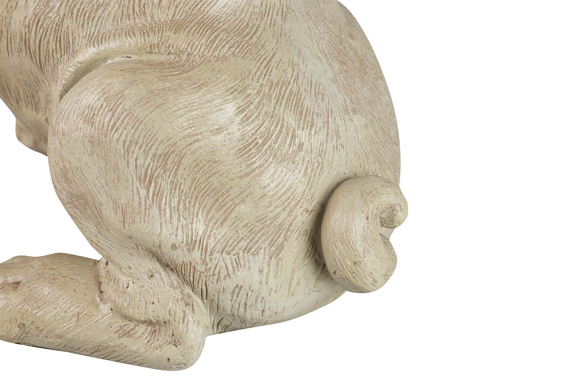 FIGURA DE BULLDOG FRANCÊS RESINA BEGE 24x16x29 CM