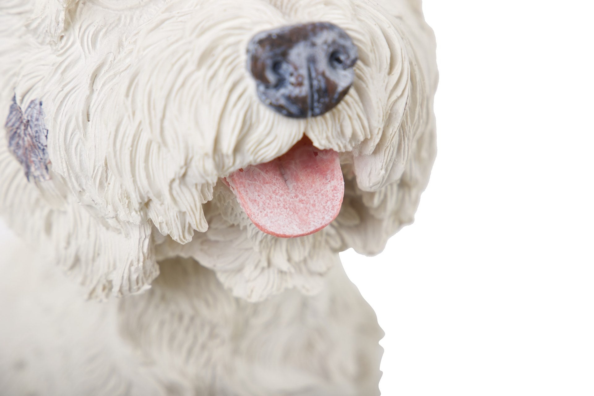 BEIGE RESIN WESTIE DOG FIGURE 26x17x31 CM