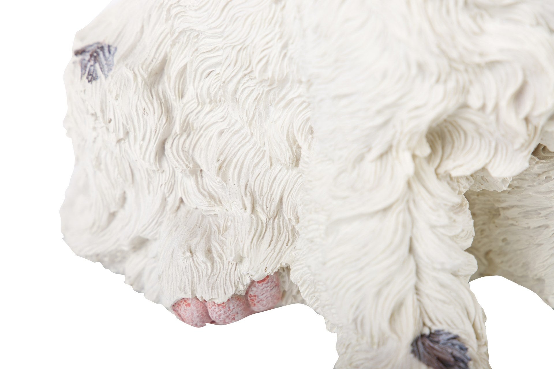 BEIGE RESIN WESTIE DOG FIGURE 26x17x31 CM