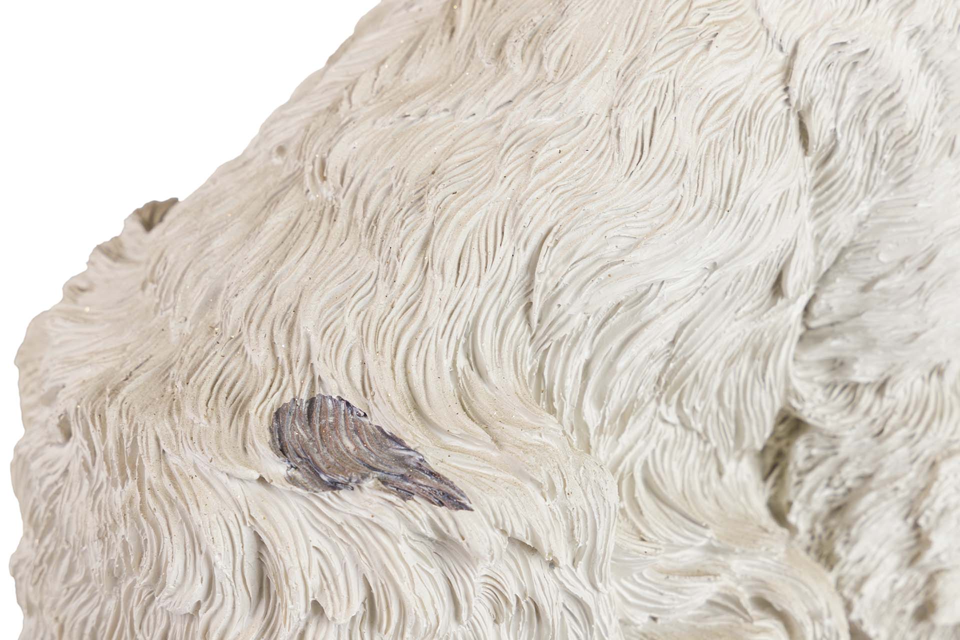 BEIGE RESIN WESTIE DOG FIGURE 26x17x31 CM