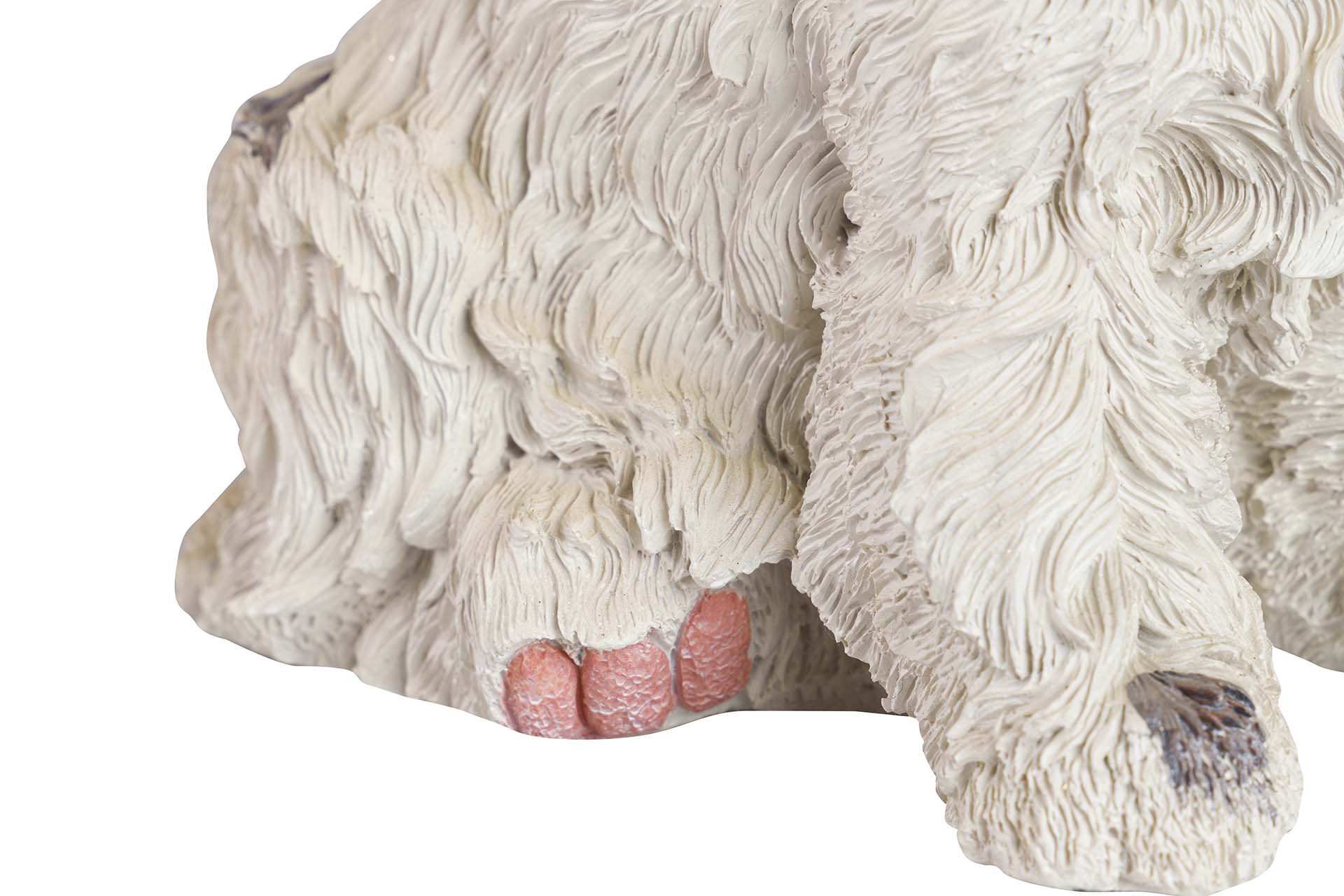 BEIGE RESIN WESTIE DOG FIGURE 26x17x31 CM