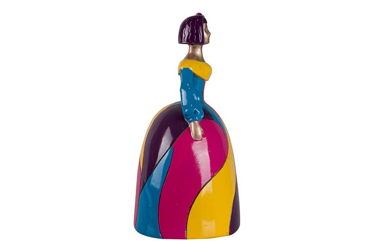 FIGURA MENINA RESINA POP ART 22x17x31 CM