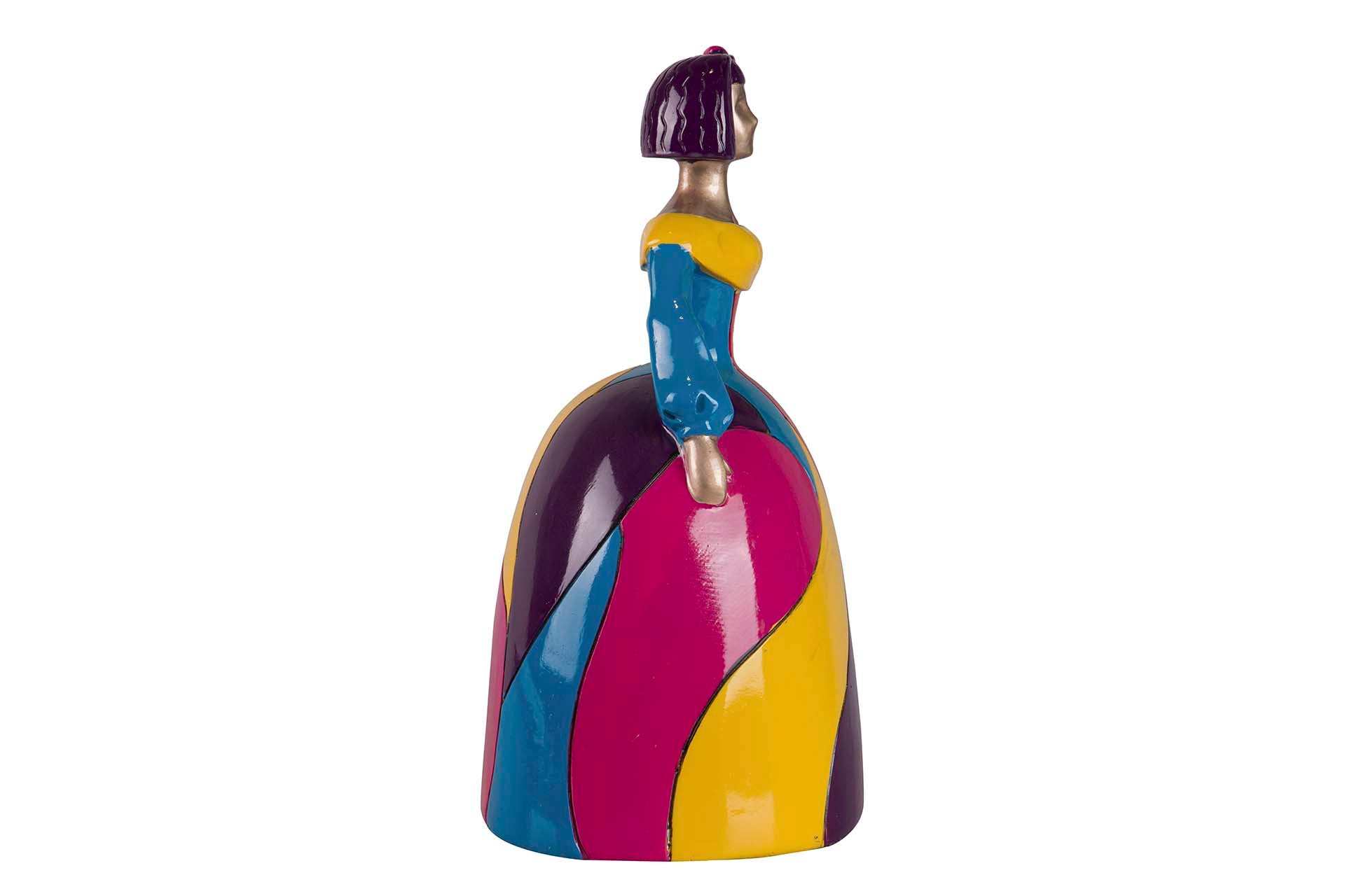 FIGURA MENINA RESINA POP ART 22x17x31 CM