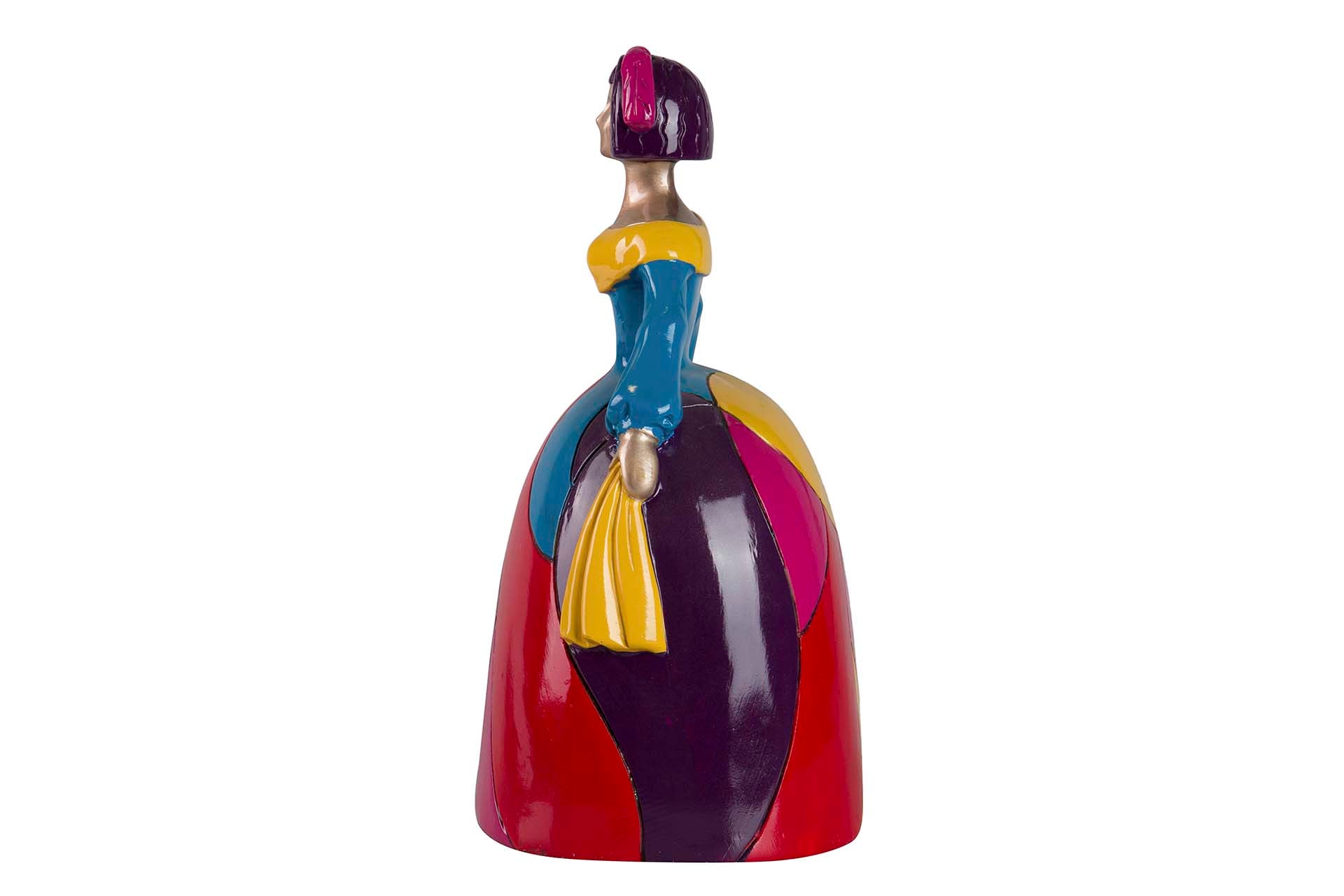 FIGURA MENINA RESINA POP ART 22x17x31 CM