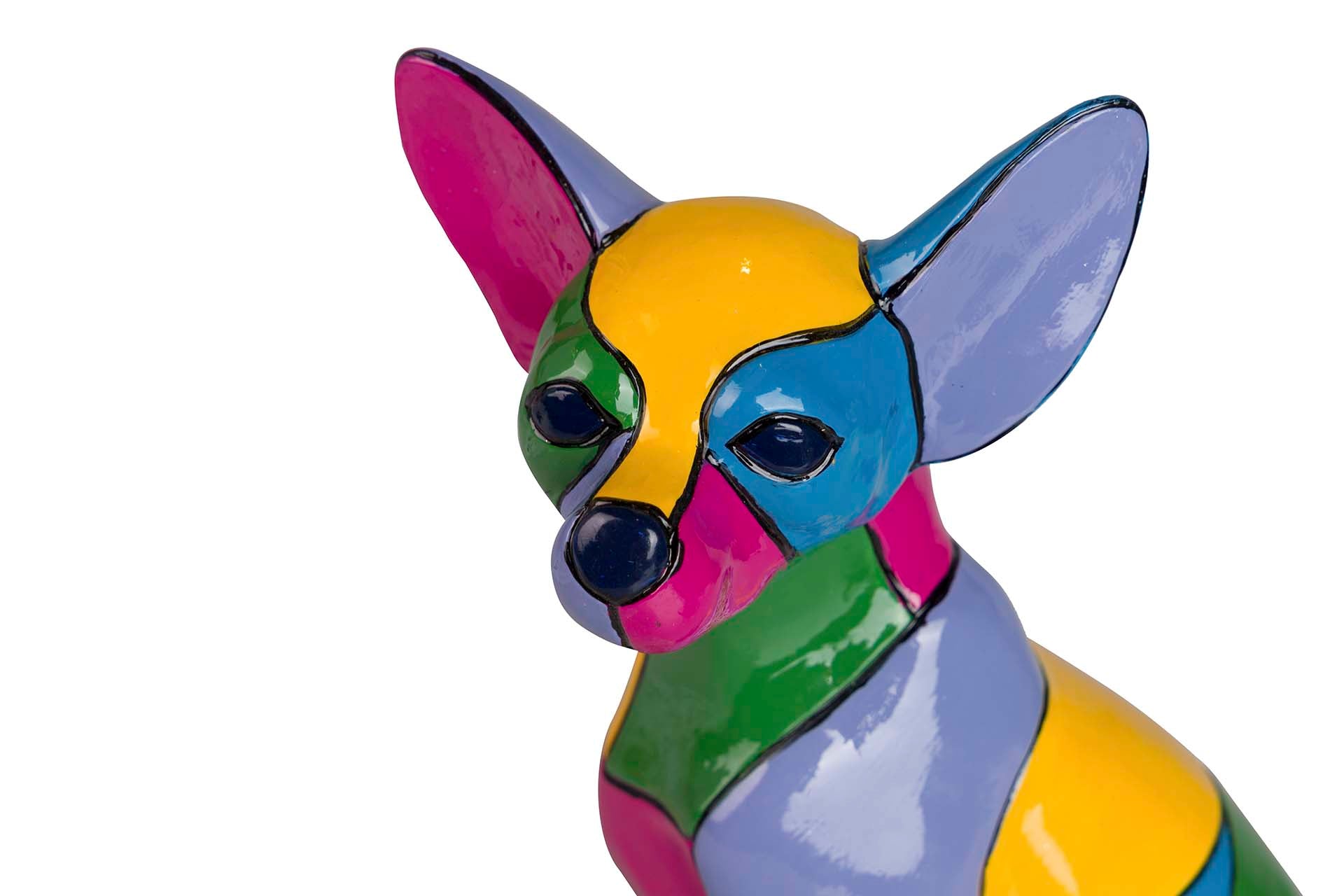 CHIHUAHUA DOG FIGURE CEMENT 18x12x24 CM