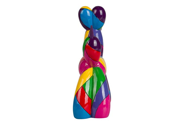POP ART RESIN BALLOON DOG FIGURE 28x10x28 CM