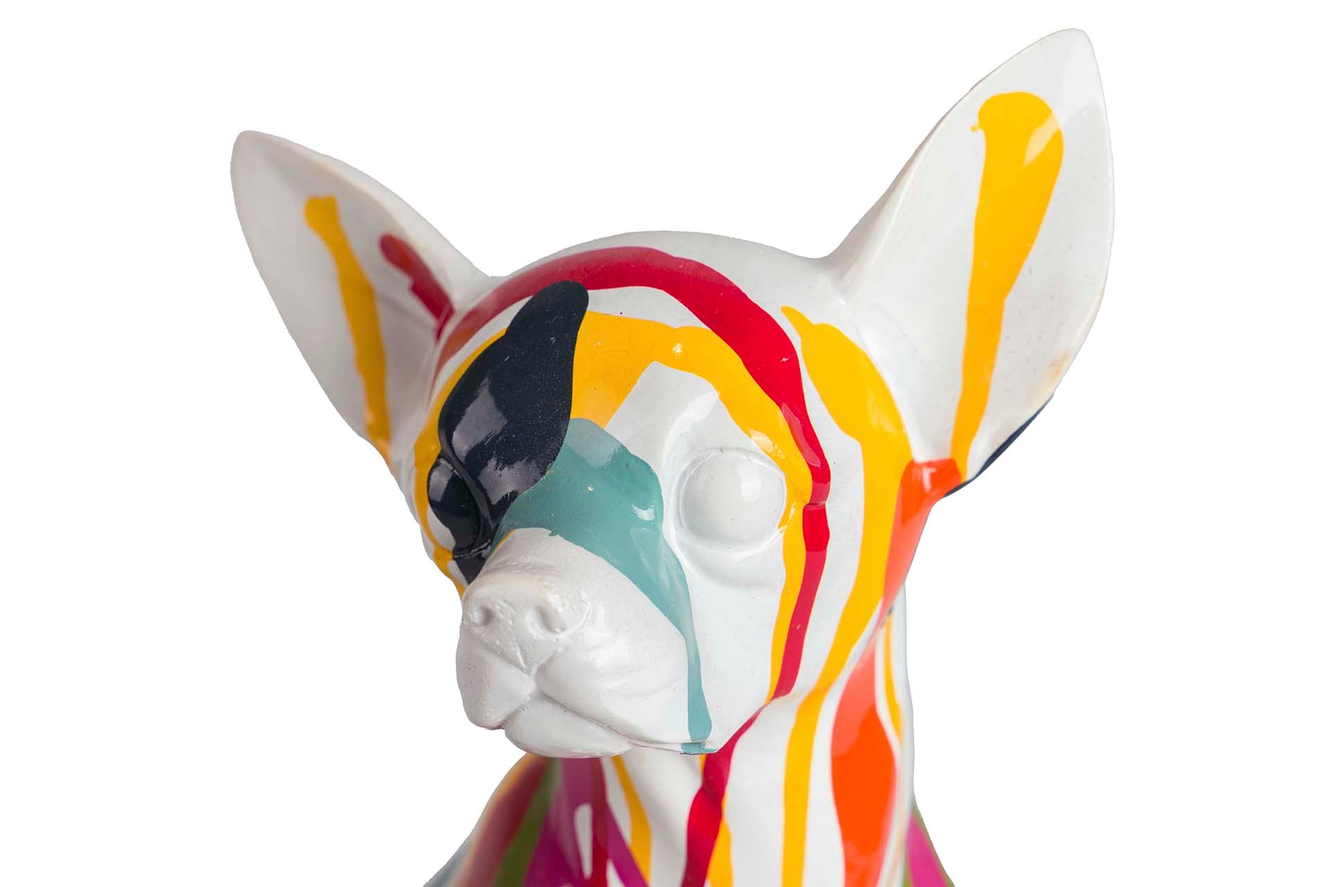 CHIHUAHUA DOG FIGURE RESIN 15x13x26 CM