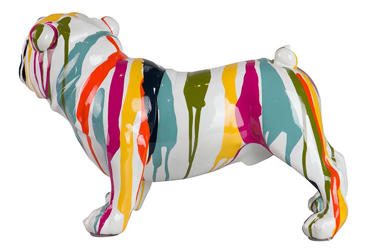 FRENCH BULLDOG RESIN FIGURE 39x18x23 CM