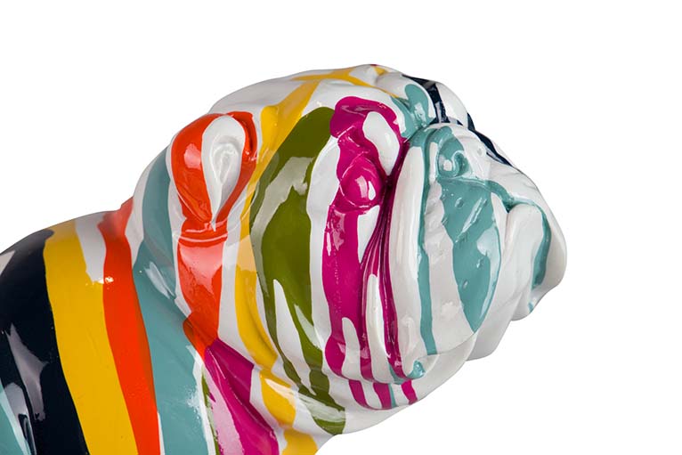 FRENCH BULLDOG RESIN FIGURE 39x18x23 CM