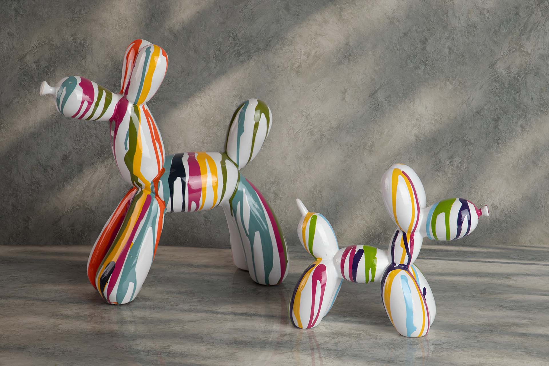 RESIN BALLOON DOG FIGURE 28x11x27 CM