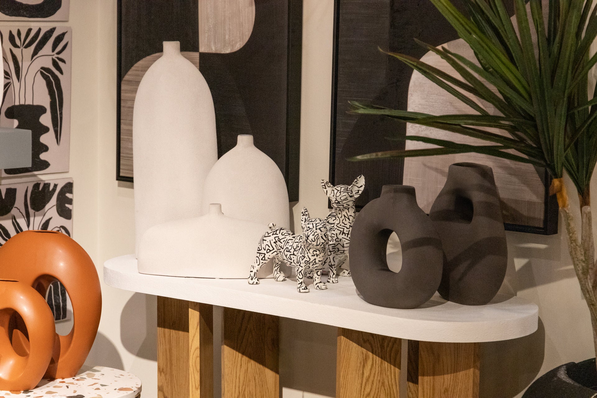 FRENCH BULLDOG RESIN FIGURE 24x12x22 CM